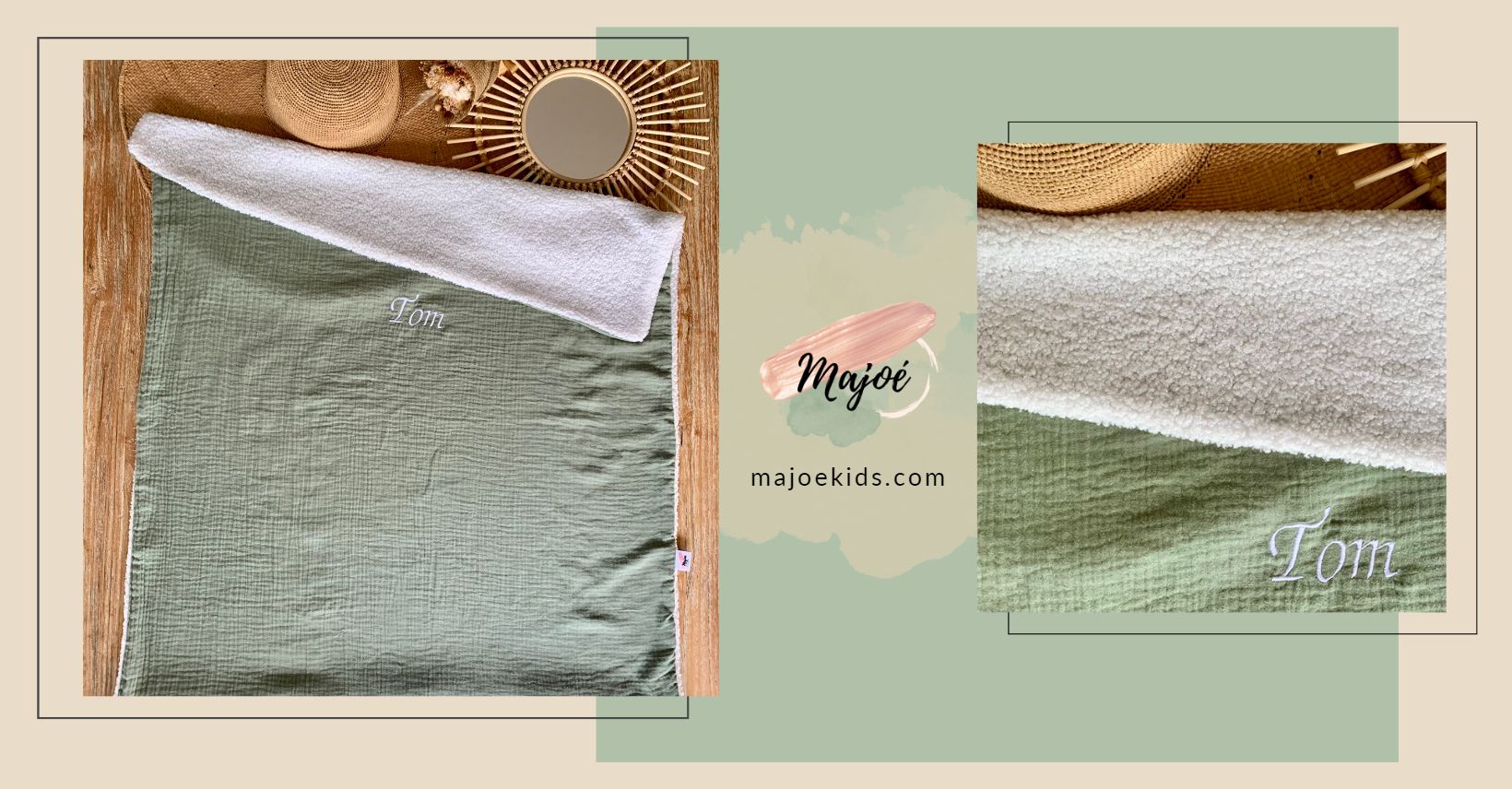 Couverture en Double Gaze de Coton | Majoé Kids.com